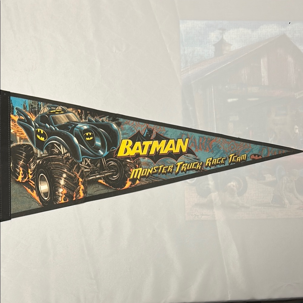 Batman Monster Truck Race Team Pennant